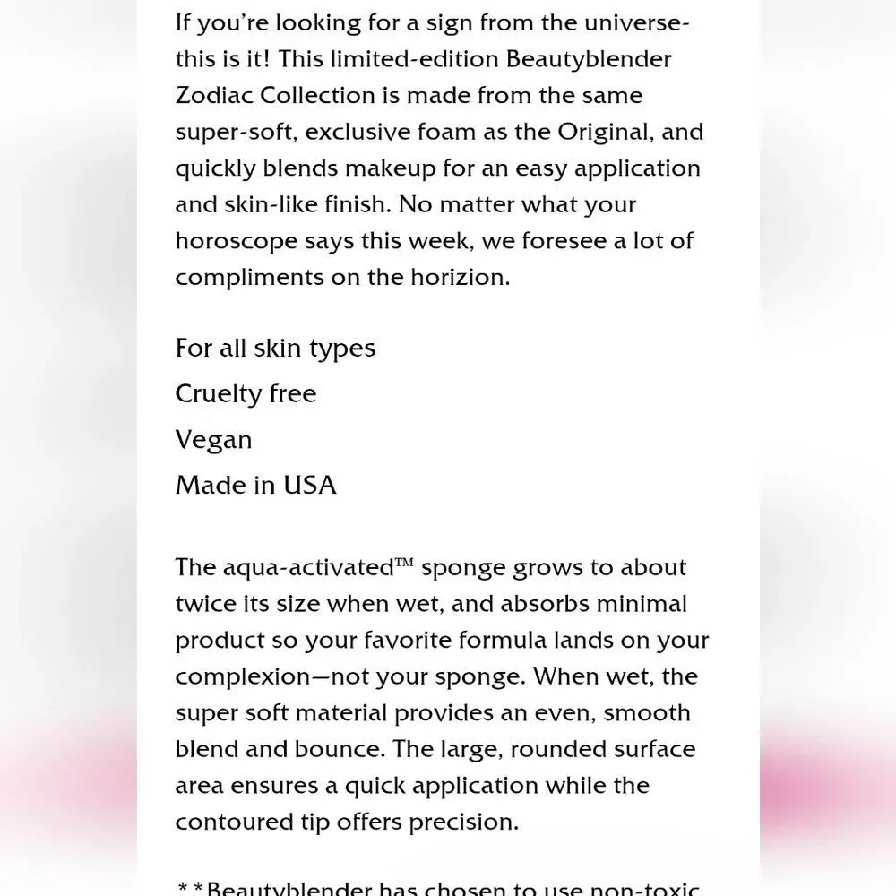 Beauty Blender Zodiac Sign‎ Makeup Sponge